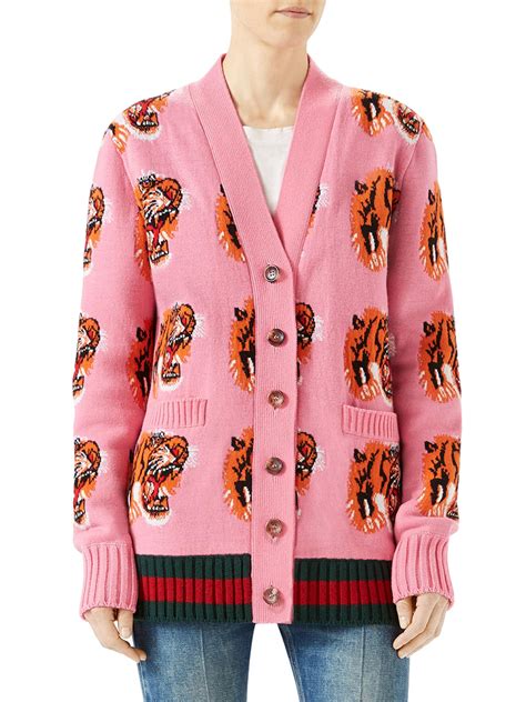 gucci cardigan women|Gucci tiger sweater women.